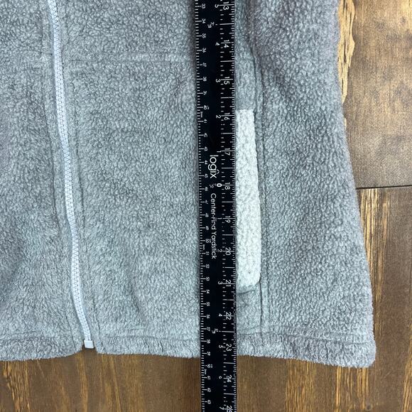 Eddie Bauer Polartec Womens Jacket Gray Gilet Vest Fleece Full Zip Soft Small - Picture 7 of 10
